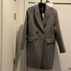 Mango Double-Breasted Coat